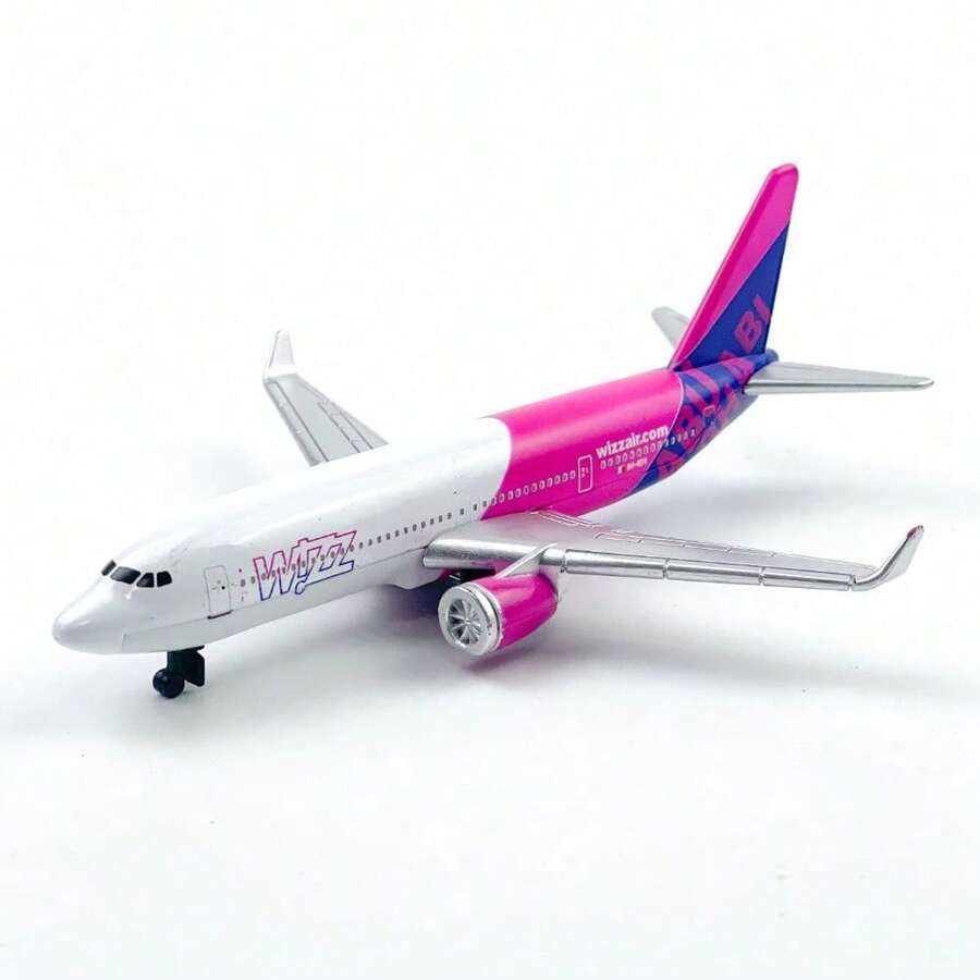 Wizz Air Airplane Model, Die-Cast Metal Model Airplane, Suitable For Collection And Holiday Gifts - Multicolor - View 1