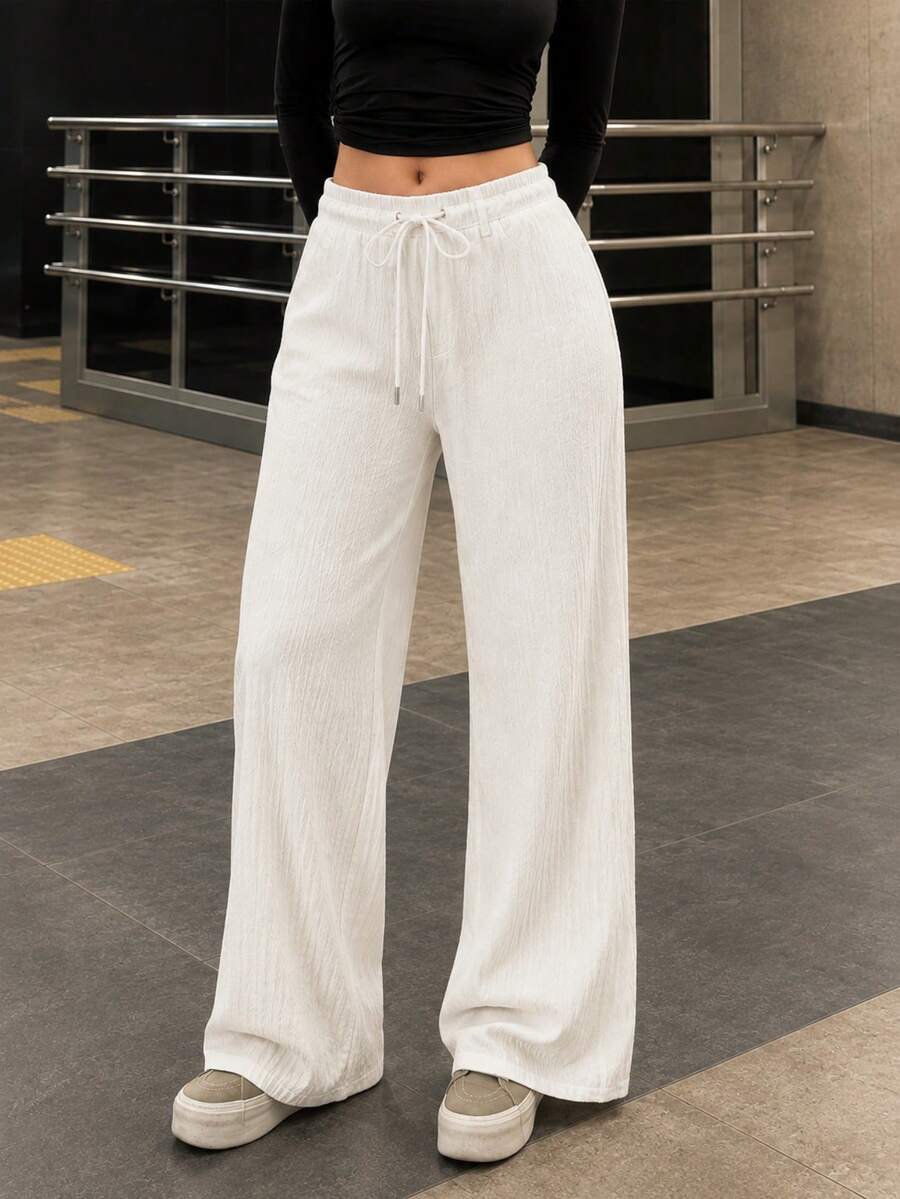 Women Pants - White - View 1