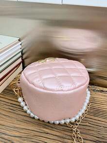 1PC New Cylinder Handbag Crossbody Bag, Zipper Design, Adjustable Shoulder Strap, Pearl Chain. Suitable For Daily Outings, Shopping, Can Easily Hold Daily Essentials, Versatile Item, Applicable To Various Styles And Occasions. - Multicolor - View 10