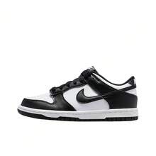 Nike Dunk 百搭舒適 GS 透氣 低筒 板鞋 黑白 男女同款 - 黑與白 - 查看 12
