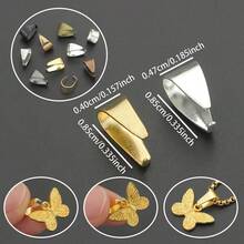 100pcs Approx. 8mm Alloy Pumpkin Seed Connectors, Suitable For DIY Jewelry Necklaces, Earrings, Bracelets, Bag Charms, Handmade Craft Accessories - Melon Seed Button - View 3