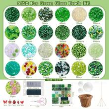 QIAO 5,422pcs Beaded Flower Pot Set, Beaded Set (Includes Instructions), Leaf-Shaped Beads, Flower-Shaped Beads, Suitable For DIY Jewelry Making - 5422-piece Bead Bonsai Set Standard - View 3