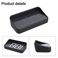 Car HUD Head-Up Display, Windshield Projection Digital Speedometer, USB Powered Plug And Play, With Overspeed Alarm, Auto Brightness Adjustment, 4 Modes, Universal Car Dashboard Accessory - A - View 9