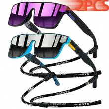 WSZ 2PCS Fashion Glasses With Chain Straps Offering Variety Of Color Unisex Accessories Are Suitable For Driving Travel Vacations And Outdoor Activities - GL-2PCSF766 - View 9