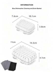 Dishwasher Cutlery Basket Kitchen Gadget Cleaning Drain Box Blue Rinse And Drain Basket For Easy Cleaning Of Various Small Tableware Kitchen Accessories - Multicolor - View 6