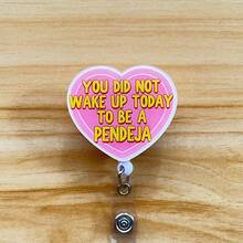 Retractable D Card Holder Reel With Cute Cartoon Design, Nurse Hospital Badge Holder Office Lanyard 1pc - X930 - View 2