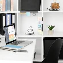 1pc/2pcs/3pcs Computer Monitor Memo Board, Monitor Sticky Note Holder, Right Side Monitor Memo Board, Computer Monitor Adhesive Memo Clip, Office Desk Enhanced Equipment Message Memo Board - Acrylic Memo Board - View 6