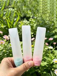 3 piezas Botellas dispensadoras de tubo suave invertido, uso portátil para viajes, botellas recargables multicolor, adecuadas para limpiador facial, loción y artículos de tocador, esenciales para viajes de negocios, viajes y dormitorios de estudiantes, juego de botellas de viaje - Multicolor - Ver 2