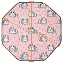 可水洗八角形狗尿墊，可水洗貓咪睡眠與遊戲墊，29英吋八角形遊戲圍欄墊可重複使用，狗遊戲圍欄墊，吸水防漏寵物產房墊，防滑幼犬墊，適用於遊戲圍欄、籠子、狗屋幼犬訓練墊 - 彩色 - 查看 6