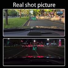 YNF Car Head-Up Display/Head-Up Display + License Plate, Car HUD W2 (Green), Windshield Speedometer Projector, With Speed Display, Automatic Light Sensing, Kilometer Speed Unit Display, Suitable For All Car Models, Only Supports Unit: KM/H - W2 - View 7
