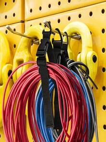 Practical Style Webbing Flat Hanging Straps, Shape With Quick‑Release Buckle & Carabiner Clip Details, Adjustable Length For Cable Hose Organizing & Hanging Storage, Workshop, Garden Yard, Household Tidying, Indoor & Outdoor Use Across All Seasons - Multiple Styles - View 6