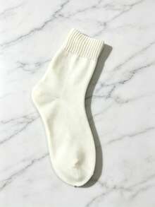 1/3/7 Pairs Men's Black Winter Thermal Lined Warm Socks, Thickened Brushed Socks, Cold-Proof Warm Hiking Socks, Winter Thick Fuzzy Socks, Easter Suitable For Outdoor Activities, Cycling Socks, Couple Socks, Women's And Men's Warm Boot Socks, Thickened Ski Socks - Black 2 Pairs - View 7