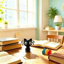 Eyeglass Holder Set, Cat & Elephant Shaped Eyeglass Holder, Cute Plastic Desktop Storage Box, With Eyeglass Holder, Perfect Choice For Home Decor, Suitable As Holiday Gift, Applicable For Halloween, Easter, Valentine's Day And Office Supplies - A - View 2