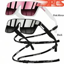 WSZ 2PCS Fashion Glasses With Chain Straps Offering Variety Of Color Unisex Accessories Are Suitable For Driving Travel Vacations And Outdoor Activities - GL-2PCSF766 - View 28