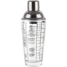 Shaker à cocktail, 400 ML en verre en acier inoxydable Shaker à cocktail Martini Shaker à agiter + Mixeur avec tamis Mixeur à cocktail, accessoires de bar - Voir 1