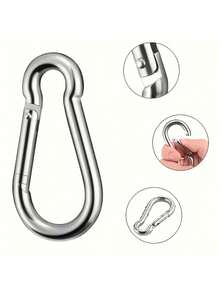 Multi-Pack Compression Spring Clips, Connecting Rings, Carabiner-Style Safety Clips, Anti-Fall Sunshade Net Hooks, Hanging Hooks Accessories, Laundry Hooks, Storage Hooks, Keychains (Non-Professional Safety Clips) - Multicolor - View 7
