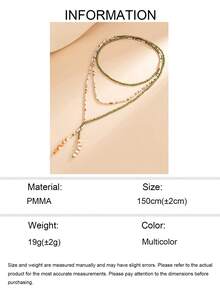 1pc Casual Colorful Rice Bead Necklace, Fashion Minimalist Women's Neck Jewelry, Suitable For Daily Wear, Dating, Shopping And Vacation, Rice Bead Size, Quantity And Color Arrangement Are Random - Multicolor - View 4
