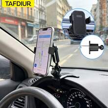 2-In-1 TAFDIUR Car Phone Holder, Dashboard Clip + Air Vent Dual Use, 360° Rotating Anti-Shake Car Navigation Mount - Multicolor - View 3