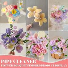 100-300pcs 30cm Multicolor Chenille Stems, Macaron Chenille Stems Craft Materials, Pipe Cleaner Handmade Kit, Art Project Activity Creative, DIY Art And Craft Project Bulk Craft Supplies, Creative Gift Wrapping Party Decoration - Multicolor - View 5