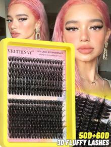 266/280 Pcs Fluffy Lash Clusters 30-80D Voluminous Cluster Lashes Natural Look DIY Lashes Curly Wispy Individual Lashes Soft Multi-Layer 3D False Eyelashes For Daily&Party, Performance, Festival, Halloween Day Makeup - Beginner Friendly - View 6