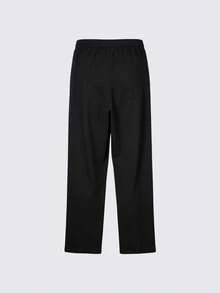 Norcotton Black All-Match Men's Lounge Pants Elastic Waist Versatile Cotton Straight Leg Pajama Pants 2pcs/Pack - Black - View 3
