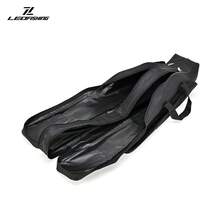 LEOFISHING 2-Layer Large Capacity Fishing Rod Bag, Waterproof Oxford Cloth Foldable Fishing Tackle Storage Case, Hand & Shoulder Carry Pole Bag Available In 100/130/150cm Sizes Green Black - Black - View 9