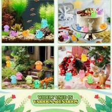 30/50/100pcs Resin Glow-In-The-Dark Small Animals, Random Colors, No Electricity Required, Suitable For Garden, Party, Mini Landscape, Pond, Dollhouse Decoration And Other Holiday Occasions, Random Styles - Multicolor - View 6