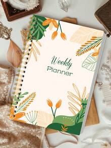 BUBU 1pc Weekly Planner Notebook, Undated Weekly Organizer With Weekly Goals, To-Do List & Monday-Sunday Planning Sections For Study, Work And Home, Back To School Supplies Office Desk Accessories - A5 - View 2