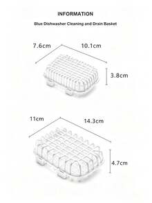 Dishwasher Cutlery Basket Kitchen Gadget Cleaning Drain Box Blue Rinse And Drain Basket For Easy Cleaning Of Various Small Tableware Kitchen Accessories - Multicolor - View 3