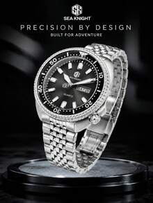 SEA KNIGHT Fashion Brand Men's Business Quartz Watch, New Rotating Bezel, Luminous, Date & Day Display, Waterproof, Men's Watch Gift - one-size - View 3