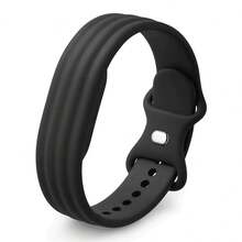 1-Pack Silicone Band For Air, Unisex Adjustable Replacement Wristband, Soft Fitness Tracker Strap, Daily Wear Watch Accessories - Black - View 12
