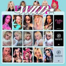 5 بطاقات صور فوتوغرافية إضافية من ألبوم KATSEYE Cat Eye WILD، بطاقات PINKY UP، بطاقات Wvs الإضافية - متعدد الألوان - مشاهدة 2