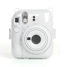 Bộ 3 món túi đựng máy ảnh mini 3 trong 1 cho 12 ảnh, vỏ bảo vệ máy ảnh trong suốt dạng pha lê + dây đeo + nhãn dán, chống rơi, chống bụi, chống va đập, túi máy ảnh dễ thương - Xem 6