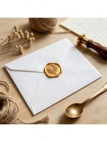 100pcs Eucalyptus Pattern Wax Seal Stickers, Handmade Envelope Sealing Self-Adhesive Wax Seal Stickers, Eucalyptus Wedding Invitation Envelope Sealing Stickers, Perfect For Invitations, Christmas, Gift Wrapping, Parties, Weddings And Other Occasions. - Multicolor - View 4