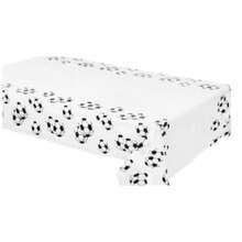 1pc/2pcs/3pcs Football Tablecloth, Football Tablecloth Set, Sports Theme Style Tablecloth, Waterproof, Oil-Proof, Stain-Resistant Disposable Rectangular Tablecloth, Suitable For Sports Theme Party Birthday Supplies And Decoration - Color: Random - View 1