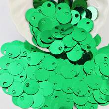 15mm Big Hole Flat Round Sequin Paillettes Large Hole 4mm PVC Loose Sequins And Spangles For Embroidery Applique Knitting Arts Crafts And Embellishment 210pcs/Bag 20g - 20 Grams - View 34