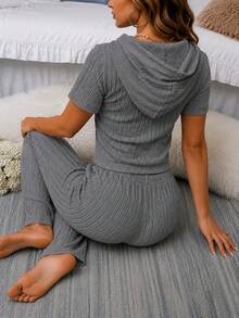 Women Lounge Sets - Grey - View 3