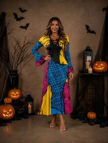 Women Long Dresses - Yellow - View 7