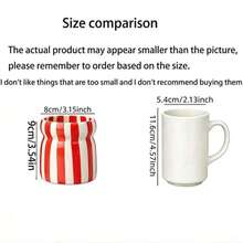 1 Ins‑Style Retro Embossed Striped Storage Bucket, Decorative Multi‑Purpose Storage Box, Suitable For Kitchen Countertops And Home Desktops - Multicolor - View 3
