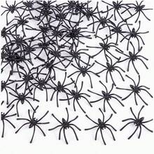 1pc Halloween Decoration Glow-In-The-Dark Small Plastic Spider Toy, Spider Cotton Accessory, Outdoor Scene Decor Prop, Random Shipment - Multicolor - View 1