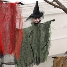 3pcs Halloween Party Decorations Hanging Ornaments, Halloween Scary Witch Hanging Ghost Decor, Haunted House Party Props Hanging Decorations - Multicolor - View 2