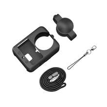 For Osmo 360 / 360 II PULUZ Silicone Protective Cover With Lens Cover & Lanyard (Black) - View 9