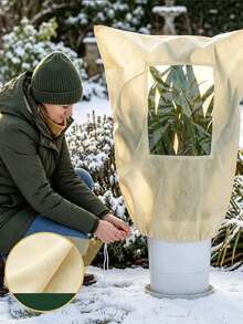 Plant Winter Protection Cover With Observation Window, Non-Woven Fabric, Fruit Tree And Flower Protection Cover, Plant Winter Frost And Cold Protection Cover - Multiple Styles - View 2