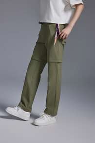 Phenix Women's Outdoor Casual Detachable Straight Leg Loose Fit Sports Pants - Grey-green - View 2