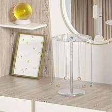 1 Pc Desktop Necklace Storage Hanger, Jewelry Display Stand, Accessories Organizer Rack For Necklaces, Pendants And Bracelets - Multicolor - View 4