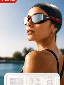 Yuke Anti-Fog Swimming Goggles, High Definition Transparent Waterproof Soft Silicone Leak-Proof Adjustable Swim Goggles, Unisex, Essential For Pool, Beach, Cruise Swimming - Multicolor - View 6