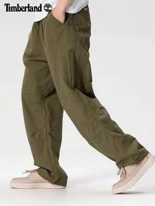 Timberland New Outdoor Sports Commute Loose Straight Leg Cargo Casual Pants For Men - Army Green - View 1