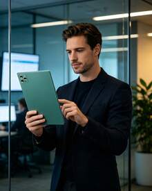 Qetupa 10.1 吋 Android 15 平板電腦，4GB RAM+64GB/128GB，八核心 1.8GHz 處理器，HD (1280x800) IPS 觸控螢幕，BT 5.2 & 802.11ac WiFi5，GPS，5MP 前置相機 & 13MP 後置相機，6000mAh 大容量電池（不含適配器） - 綠色 - 查看 10