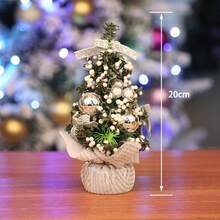 Mini Christmas Tree, Desktop Christmas Tree, Window Display Decoration, Party Favor, Winter Desktop Decor, Christmas Atmosphere, Office Christmas, Mall Display, Christmas Small Gift, Holiday Decoration (Random Style) - Multicolor - View 6