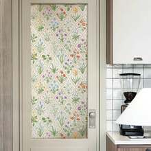 Film Privasi Jendela Motif Bunga, Stiker Kaca Tempel Statis Motif Bunga Botani Klasik untuk Jendela, Film Jendela Dekoratif untuk Rumah, Kamar Tidur, Ruang Tamu, dan Dapur - Stiker jendela motif bunga - View 5